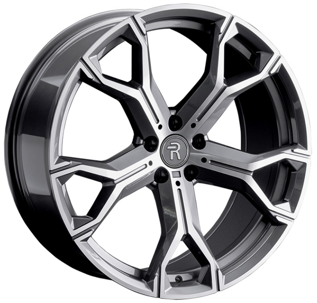 Авто диск Replay Mr163 5x112 R22 литой серебристый темный с полировкой et45 d66,6