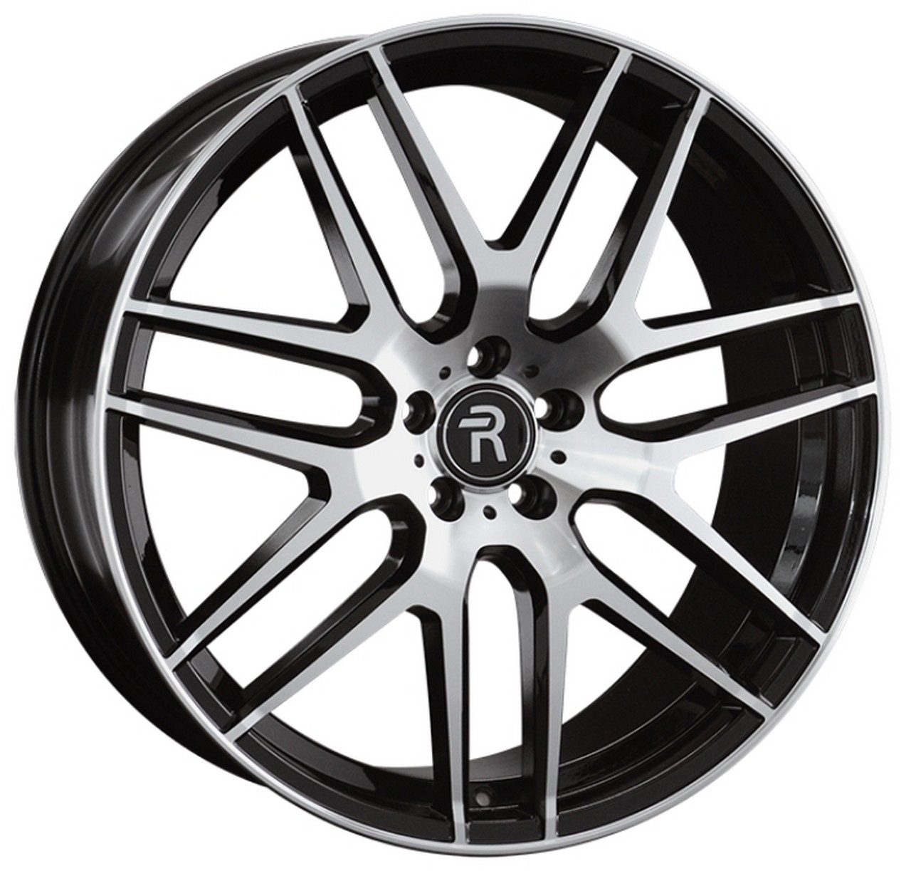 Авто диск Replay Mr113 5x112 R22 литой черный с полировкой et55 d66,6