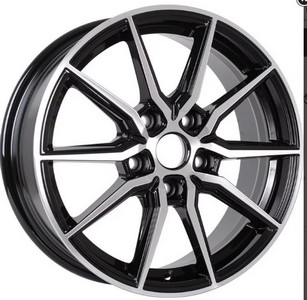 Авто диск Nz R-03 5x114,3 R17 литой черный с полировкой et45 d54,1