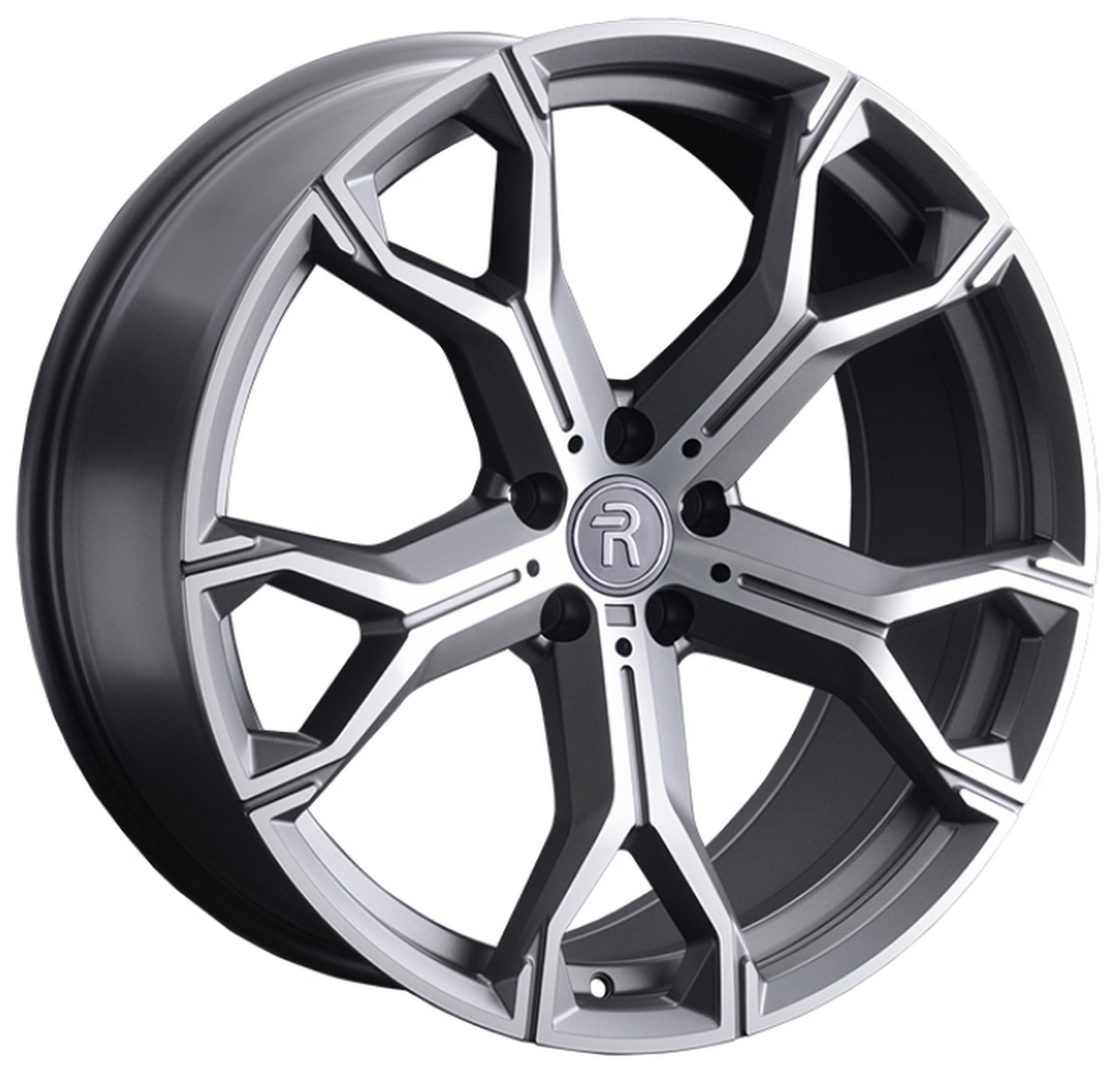Авто диск Replay B135 5x112 R22 литой серебристый матовый c полировкой et37 d66,6