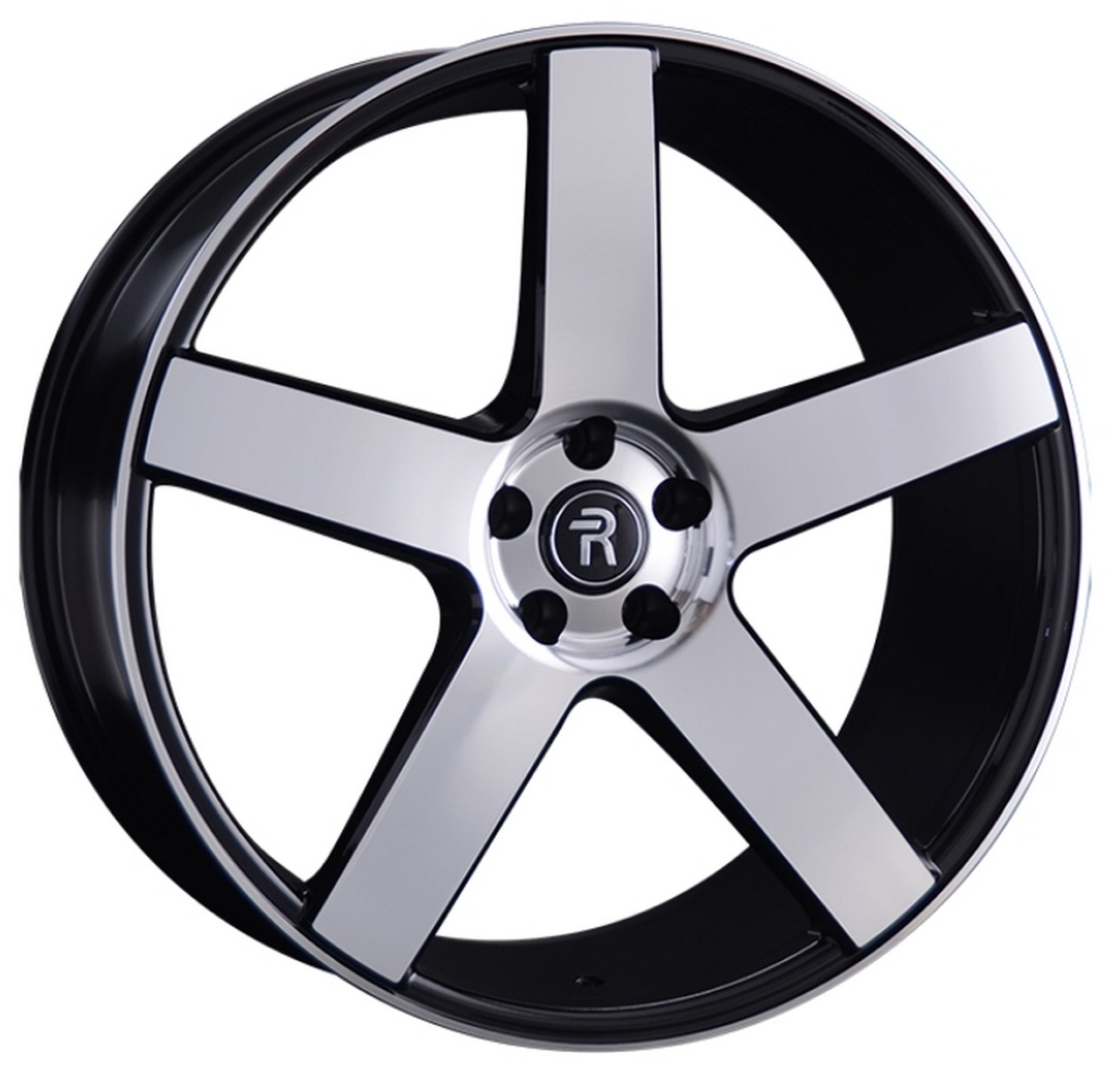 Авто диск Replay B189 5x112 R22 литой черный с полировкой et36 d66,6