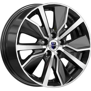 Авто диск K&K Гамбит Алмаз Черный 5x112 R16 литой черный с полировкой et50 d57,1