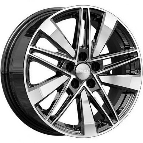 Авто диск Skad Тайто Алмаз 5x108 R16 литой черный с полировкой et33 d60,1